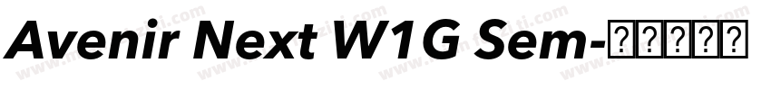 Avenir Next W1G Sem字体转换